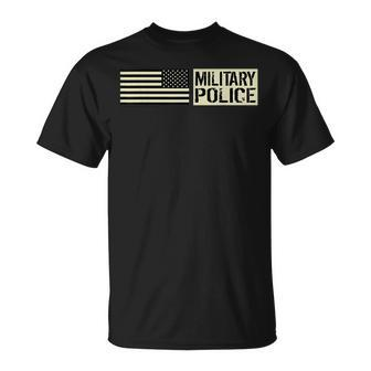 Military Police Flag America Mp Army Veteran Unisex T-Shirt | Mazezy UK