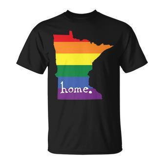 Minnesota Gay Pride Lgbt Rainbow Home State T-shirt - Thegiftio UK