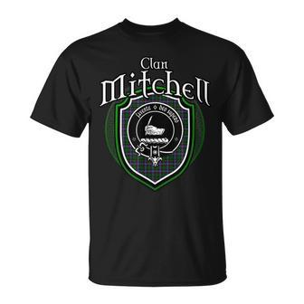 Mitchell Clan Crest Scottish Clan Mitchell Family Badge T-shirt - Seseable