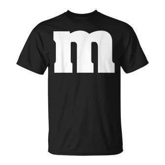 Mm Letter M Group Costume Carnival Blue Red Green Yellow T-shirt - Thegiftio UK