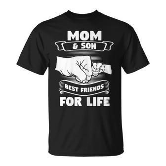 Mom & Son Best Friends For Life Mom Gift For Womens Unisex T-Shirt | Mazezy AU