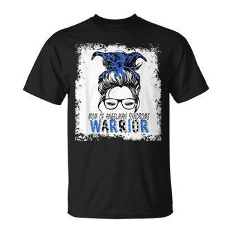 Mom Of Angelman Syndrome WarriorI Wear Blue For Angelmans T-Shirt - Seseable