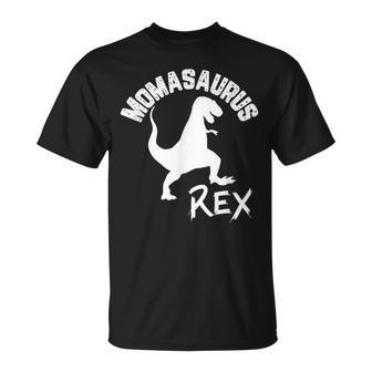 Momasaurus Rex Cute Dinosaur Funny Mothers Mom Gift Unisex T-Shirt | Mazezy