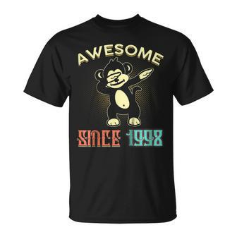 Monkey Dabbing Awesome Since 1998 21St Yrs Birthday Unisex T-Shirt | Mazezy