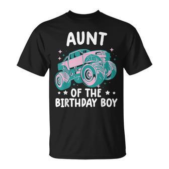 Monster Truck Passende Tante Des Geburtstagskindes T-Shirt - Seseable