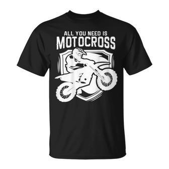 Motocross Für Biker I Dirt Bike I Cross Enduro T-Shirt - Seseable