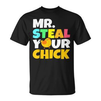 Mr Steal Your Chick Easter Chicken Boys Egg Hunting Unisex T-Shirt | Mazezy