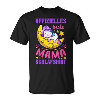 Muttertag Offizielles Beste Mama Schlaf Für Mutter T-Shirt - Seseable
