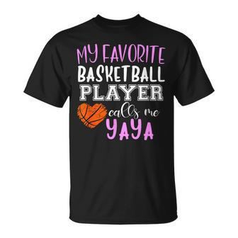 My Favorite Basketball Player Call Me Yaya Unisex T-Shirt | Mazezy