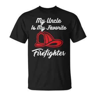 My Uncle Is My Favorite Firefighter Unisex T-Shirt | Mazezy