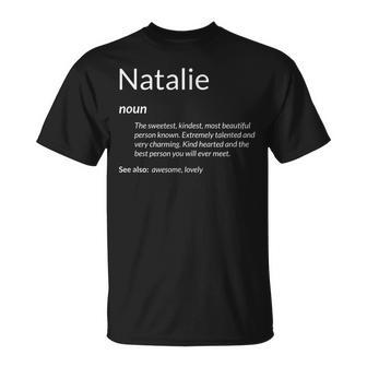 Natalie Is Kind Hearted Name Definition Natalie T-shirt - Thegiftio UK
