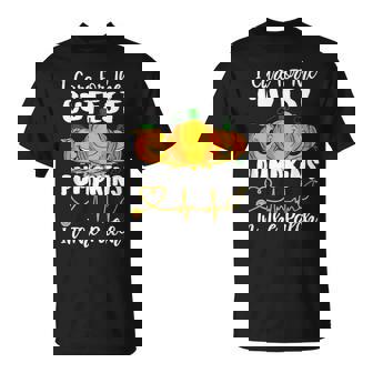 Nicu Nurse Halloween I Care For The Cutest Pumpkins In Patch V5 T-shirt - Thegiftio