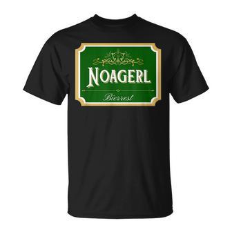 Noagerl Bierrest Noagal Fake Bier Brauerei Dialekt Spruch T-Shirt - Seseable