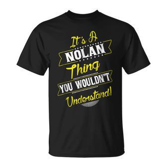 Nolan Thing Family Name Reunion Surname Tree T Unisex T-Shirt - Seseable