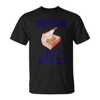 Nugs Not Drugs Delicious Chicken Nugget Bucket V2 T-Shirt - Seseable