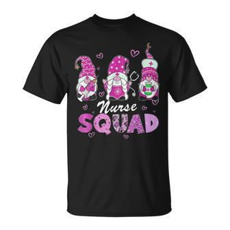 Nurse Squad Gnomes Gnomies Happy Valentines Day For Nurses T-Shirt - Seseable