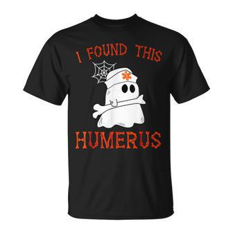 Nurses I Found This Humerus Ghost Nurse Halloween 2022 T-shirt - Thegiftio UK