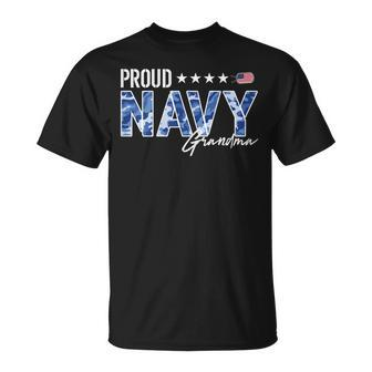 Nwu Proud Navy Grandma For Grandmothers Of Sailors Gift For Womens Unisex T-Shirt | Mazezy
