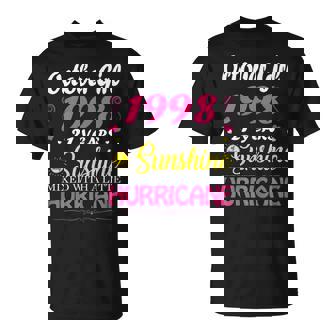 October Girl 1998 Tshirt 21St Birthday Gift 21 Years Old Unisex T-Shirt | Mazezy