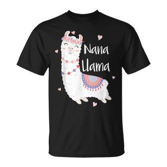 Oma Lama Nette Lamas Liebhaber Frauen Nana V2 T-Shirt - Seseable