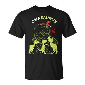 Omasaurus Oma Tyrannosaurus Dinosaurier Muttertag T-Shirt - Seseable