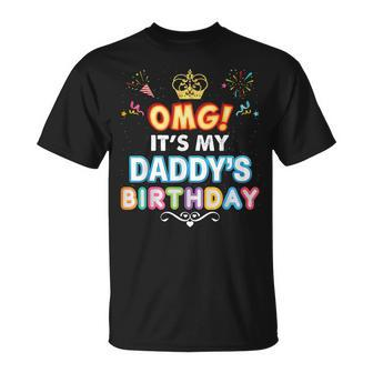 Omg Its My Daddy Birthday Happy Vintage Perfect Kid T-Shirt - Seseable