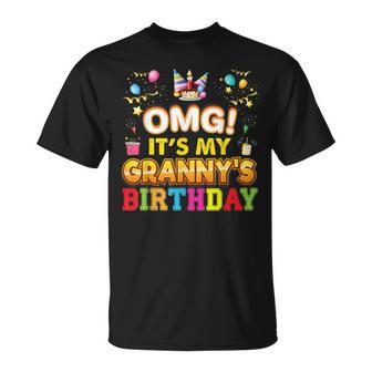 Omg Its My Granny Birthday Happy Vintage Perfect Kid T-Shirt - Seseable