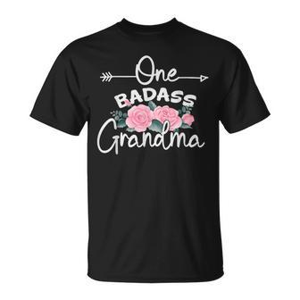 One Badass Grandma Floral Happy Mother Day 2023 Unisex T-Shirt | Mazezy AU