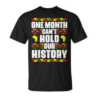 One Month Cant Hold Our History Black Lives Matter Quotes T-Shirt - Seseable