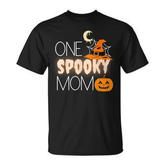 One Spooky Mom Halloween Witch Costume Party T-shirt - Thegiftio