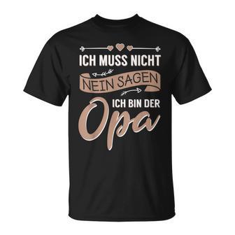 Opa Geburtstag Vatertag T-Shirt, Lustiger Spruch für Großvater - Seseable