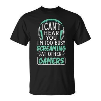 Optimierter Produkttitel: Ich Kann Dich Nicht Hören T-Shirt, Gamer Tee für Andere Spieler - Seseable