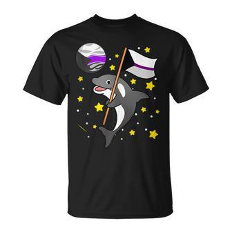 Orca In Space Demisexual Pride Unisex T-Shirt | Mazezy