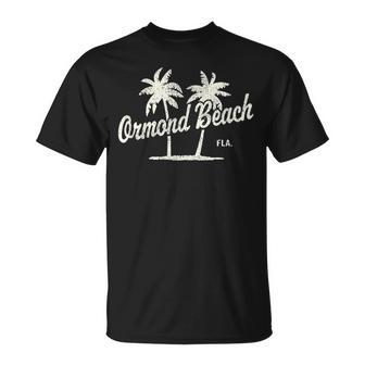 Ormond Beach Florida Vintage 70S Palm Trees Graphic T-shirt - Seseable
