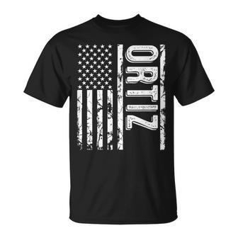 Ortiz Last Name Funny Surname Team Ortiz Family Reunion Unisex T-Shirt | Mazezy
