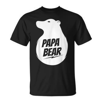 Papa Bear | Best Fathers Day Gift For Dad Papa Bear Gift For Mens Unisex T-Shirt | Mazezy
