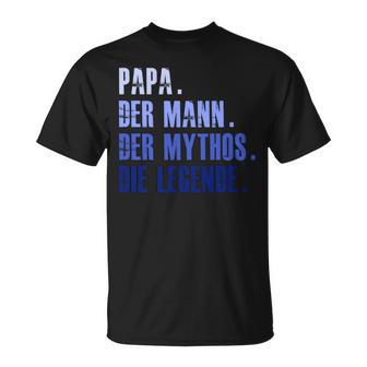 Papa Mythos Legende Geburtstag Langarm T-Shirt, Besonderes Design - Seseable