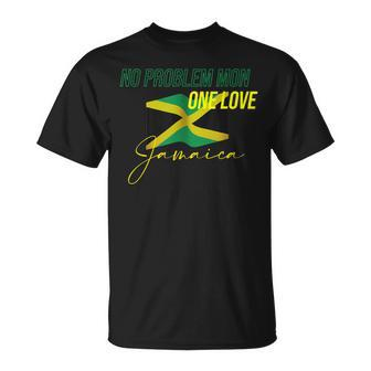 Patriotic One Love Jamaica Pride Clothing Jamaica Flag Color Unisex T-Shirt | Mazezy