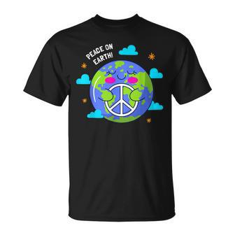 Peace On Earth Day Everyday Hippie Planet Save Environment Unisex T-Shirt | Mazezy