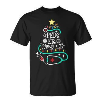 Peds Er Christmas Crew - Emergency Nurse Pediatric Er Techs T-shirt - Seseable