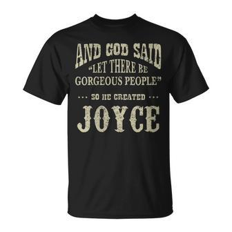 Personalized Birthday Gift Idea For Person Named Joyce Gift For Womens Unisex T-Shirt - Seseable