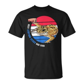 Pet Leopard Gecko Gift Best Leopard Gecko Dad Gift For Mens Unisex T-Shirt | Mazezy CA