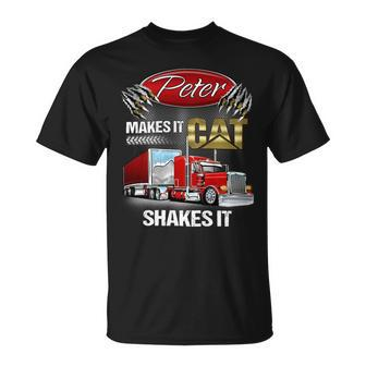 Peter Makes It Cat Shakes It Unisex T-Shirt - Monsterry CA