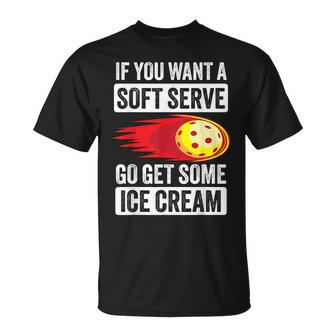 Pickleball Soft Serve Ice Cream Pickleball T-shirt - Thegiftio UK