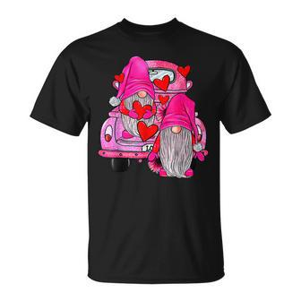 Pink Gnomes Truck Valentines Loads Of Love Western Valentine T-Shirt - Seseable