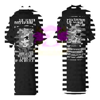 Pirate Grandma Caribbean Captain Grandmother Pirate Unisex T-Shirt | Mazezy