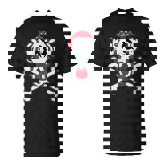 Pirate Monkey Retro Crossbones Monkey Pirate T-shirt - Thegiftio