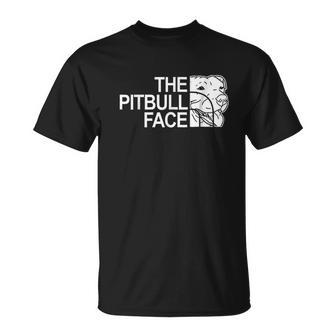 The Pitbull Face Dog Pitbull T-shirt - Thegiftio UK