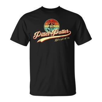 Pitter Funny Patter Lets Get At Er Retro Unisex T-Shirt | Mazezy