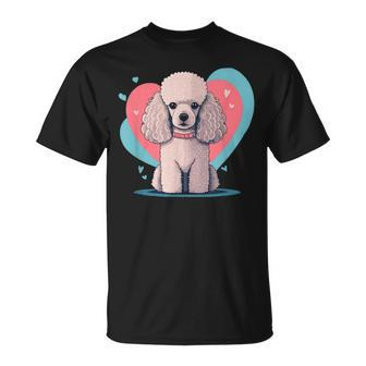 Poodle Dog With Heartdecoration - Doglove Unisex T-Shirt | Mazezy